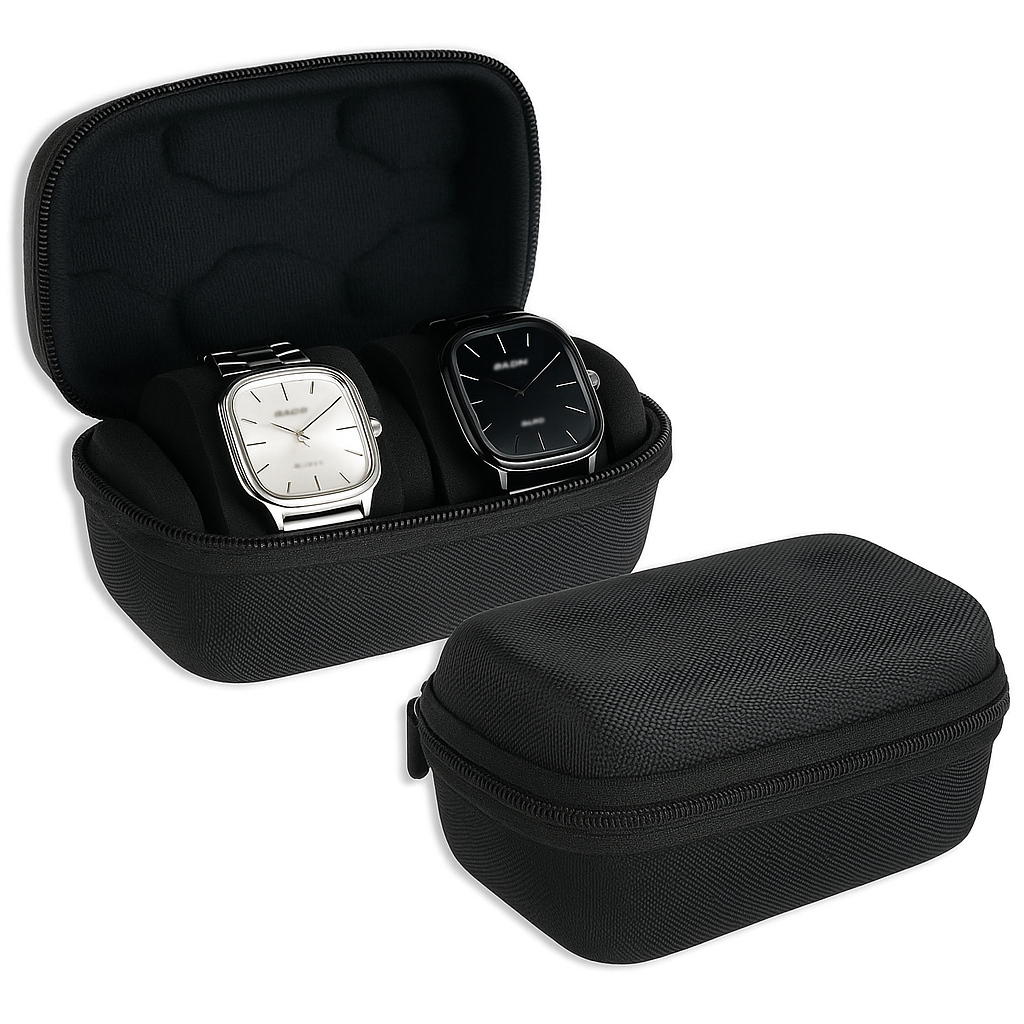 Watch Holder with 2 Slot Black